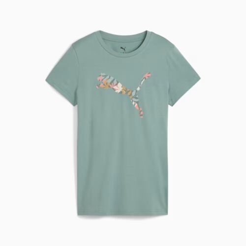 Graphics Floral Cat, Green Moon